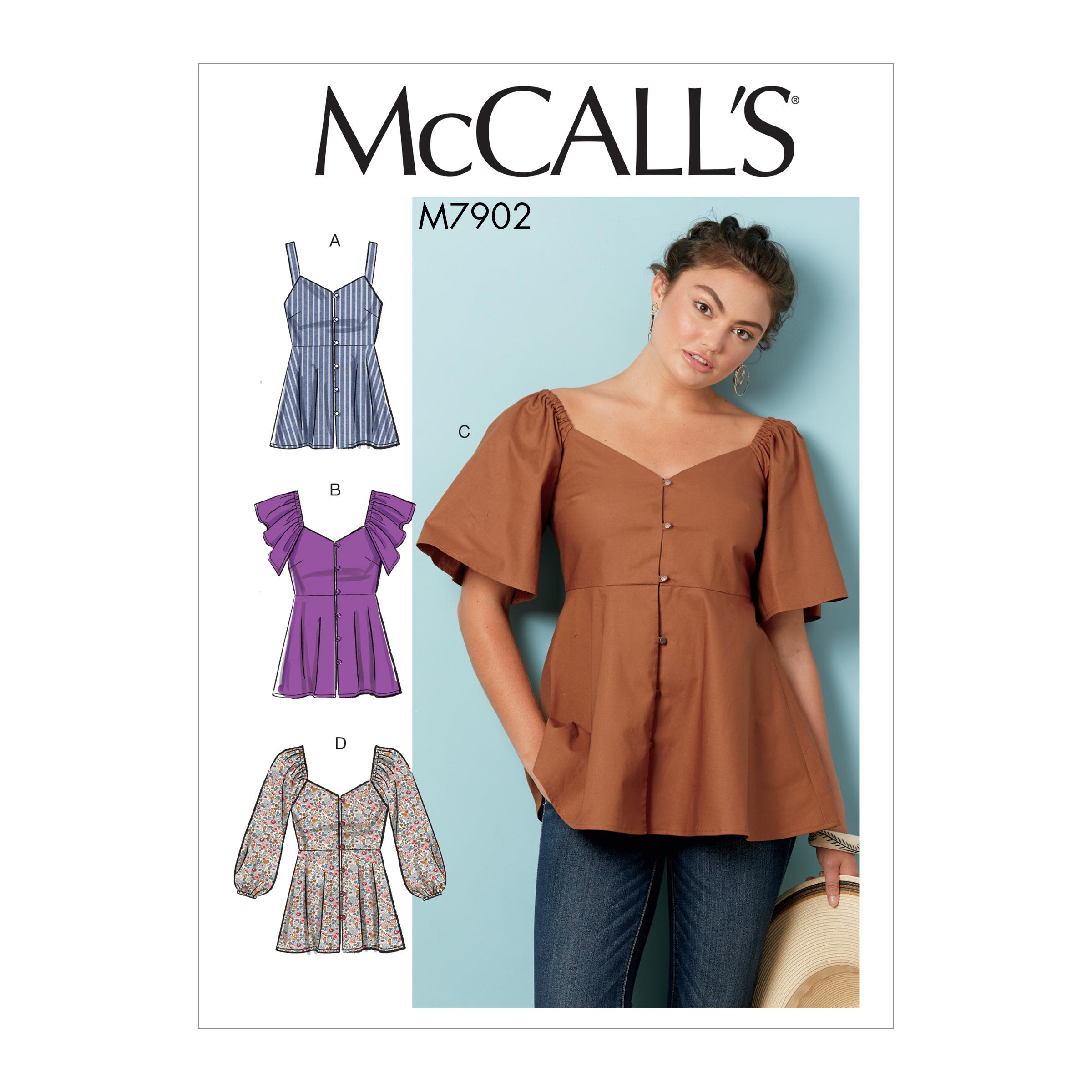 McCalls M7902 Misses Tops