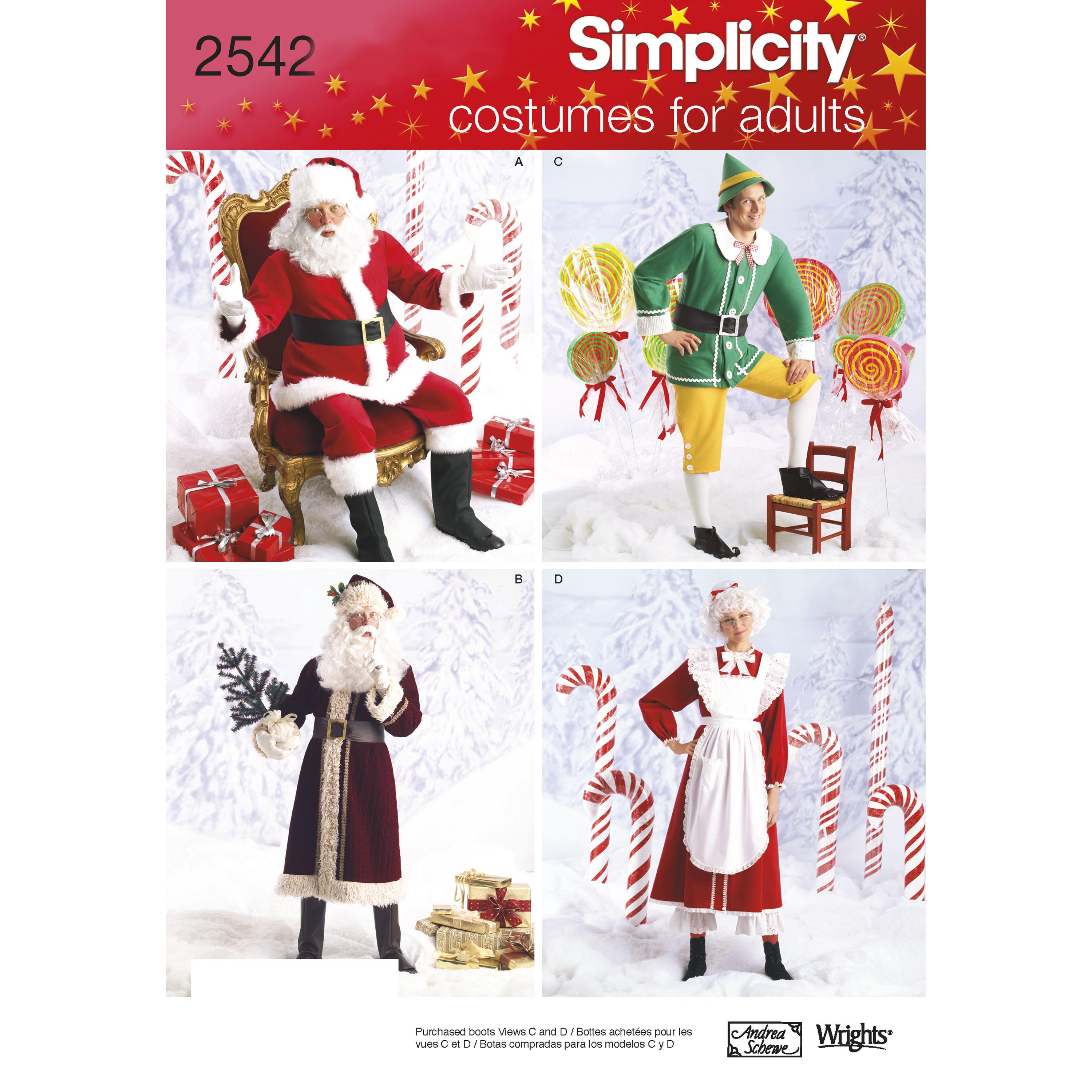 Simplicity S2542 Adult Costumes