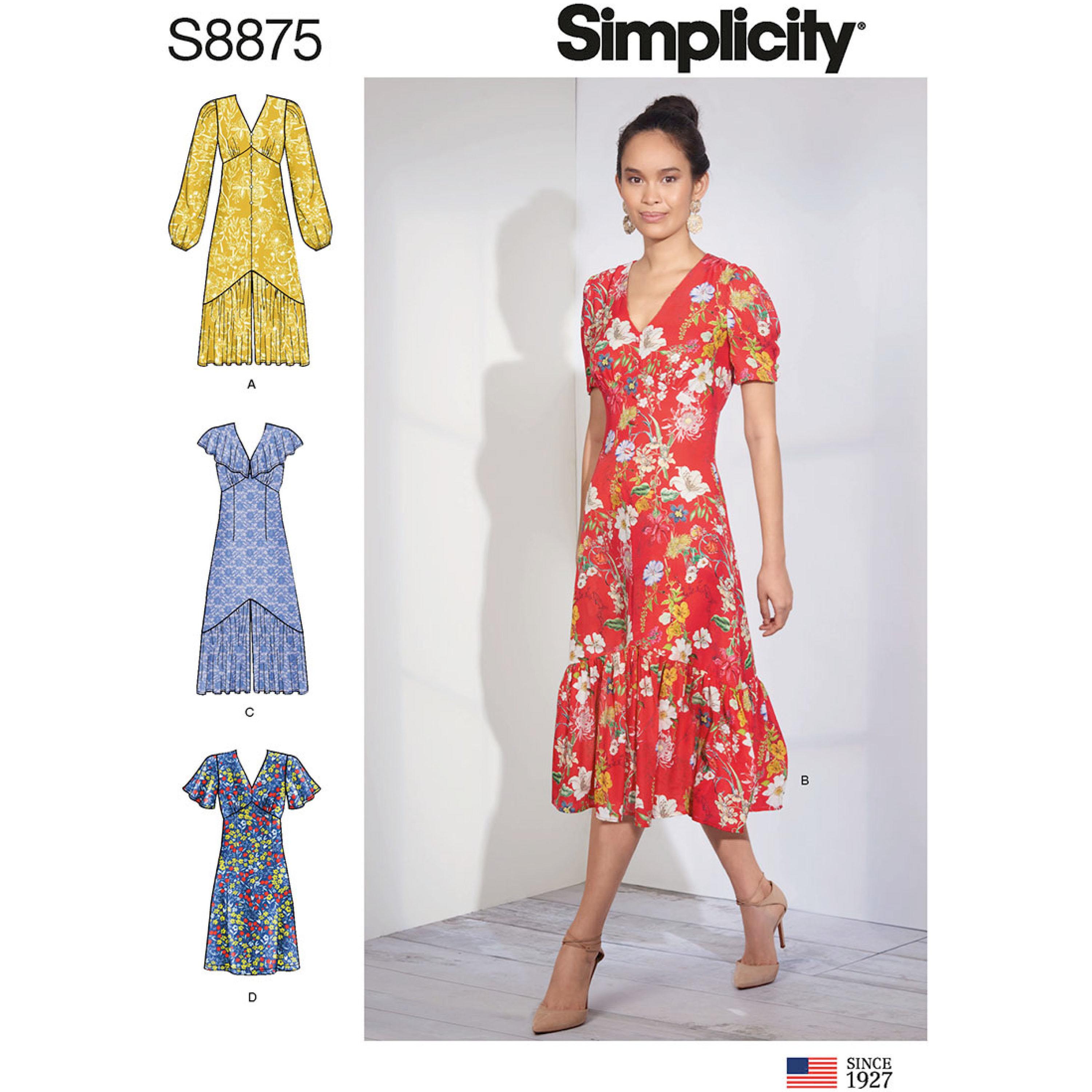 Simplicity S8875 Misses' Dresses