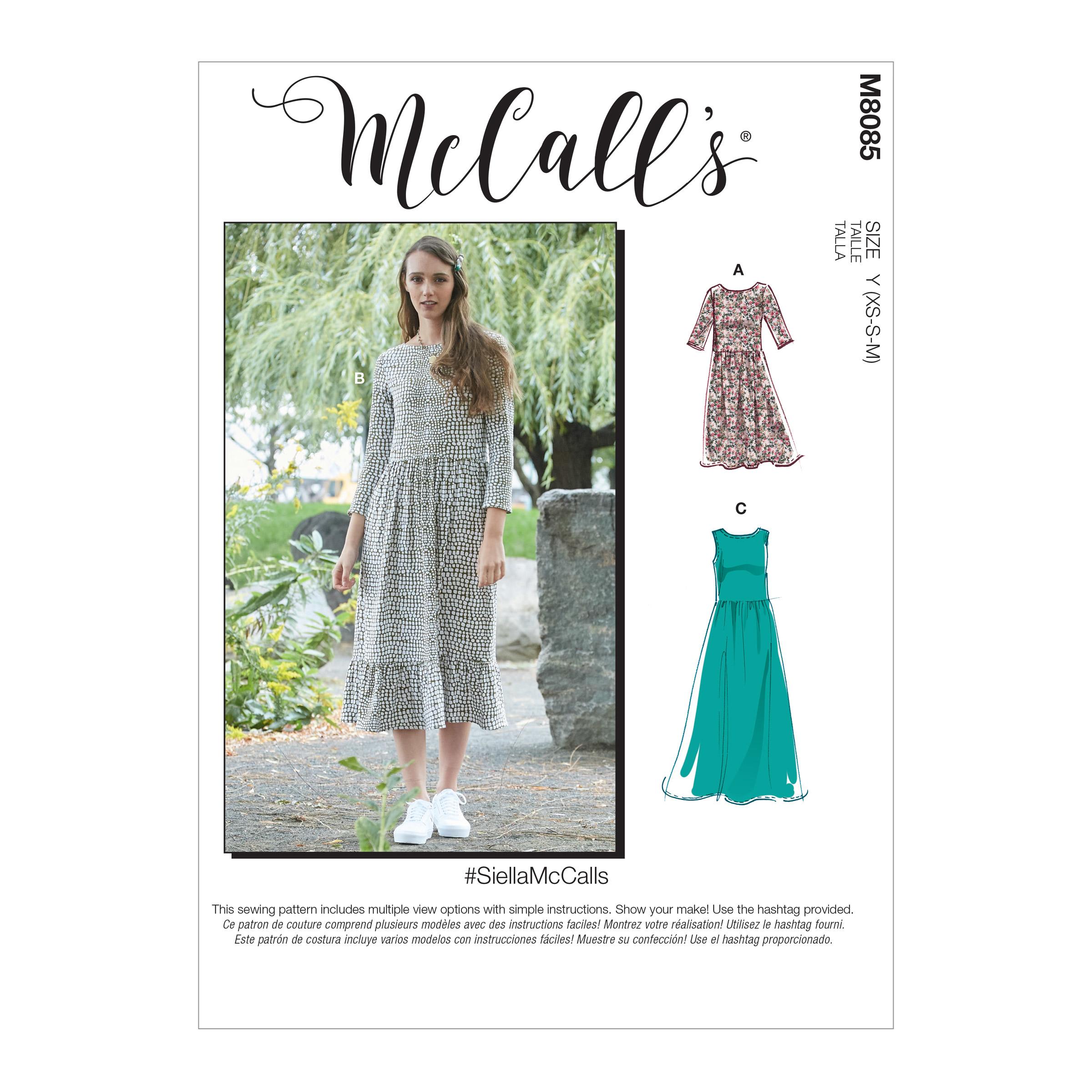McCalls M8085 #SiellaMcCalls - Misses' Dresses