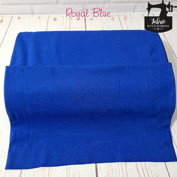 Royal Blue Tubular Jersey Ribbing Fabric