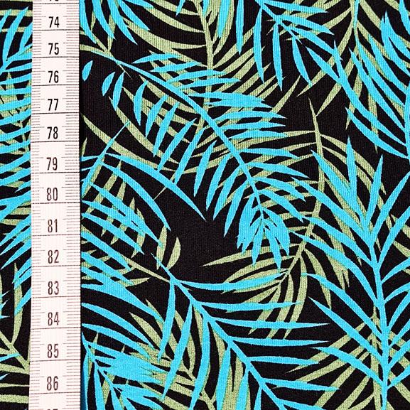 Small Blue and Green Palm Leaves Jersey