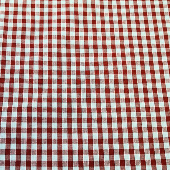 1/4" Gingham Polycotton Red