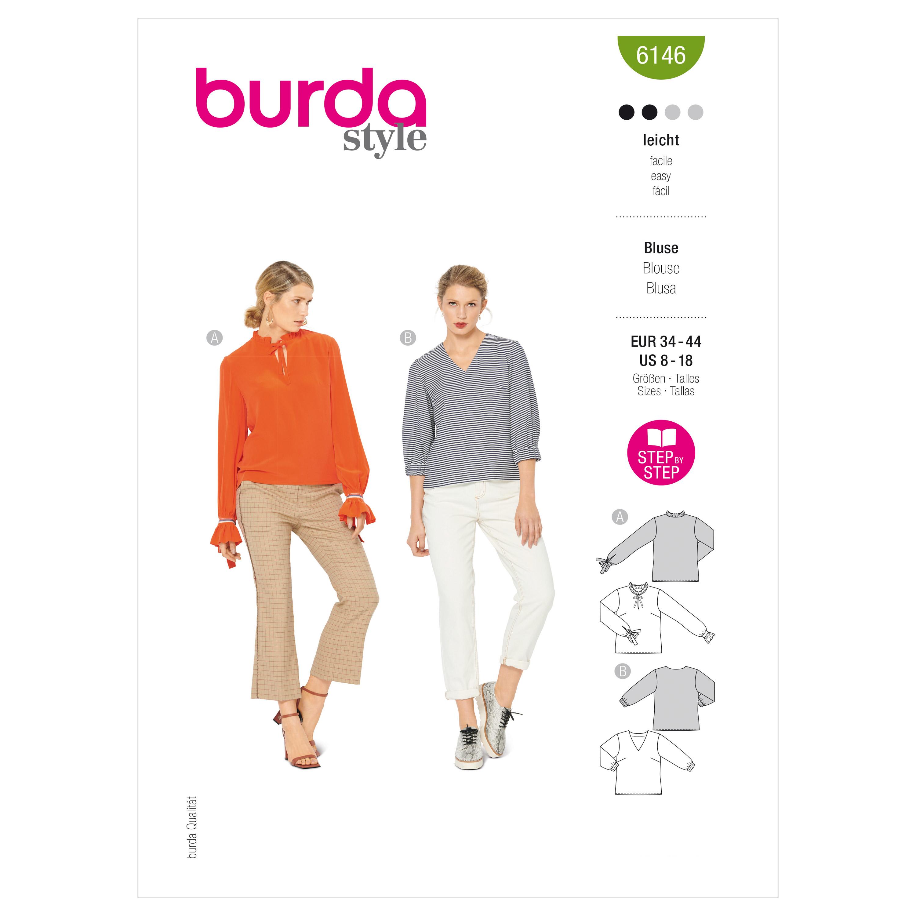 Burda Style Pattern 6146 Misses' Blouse