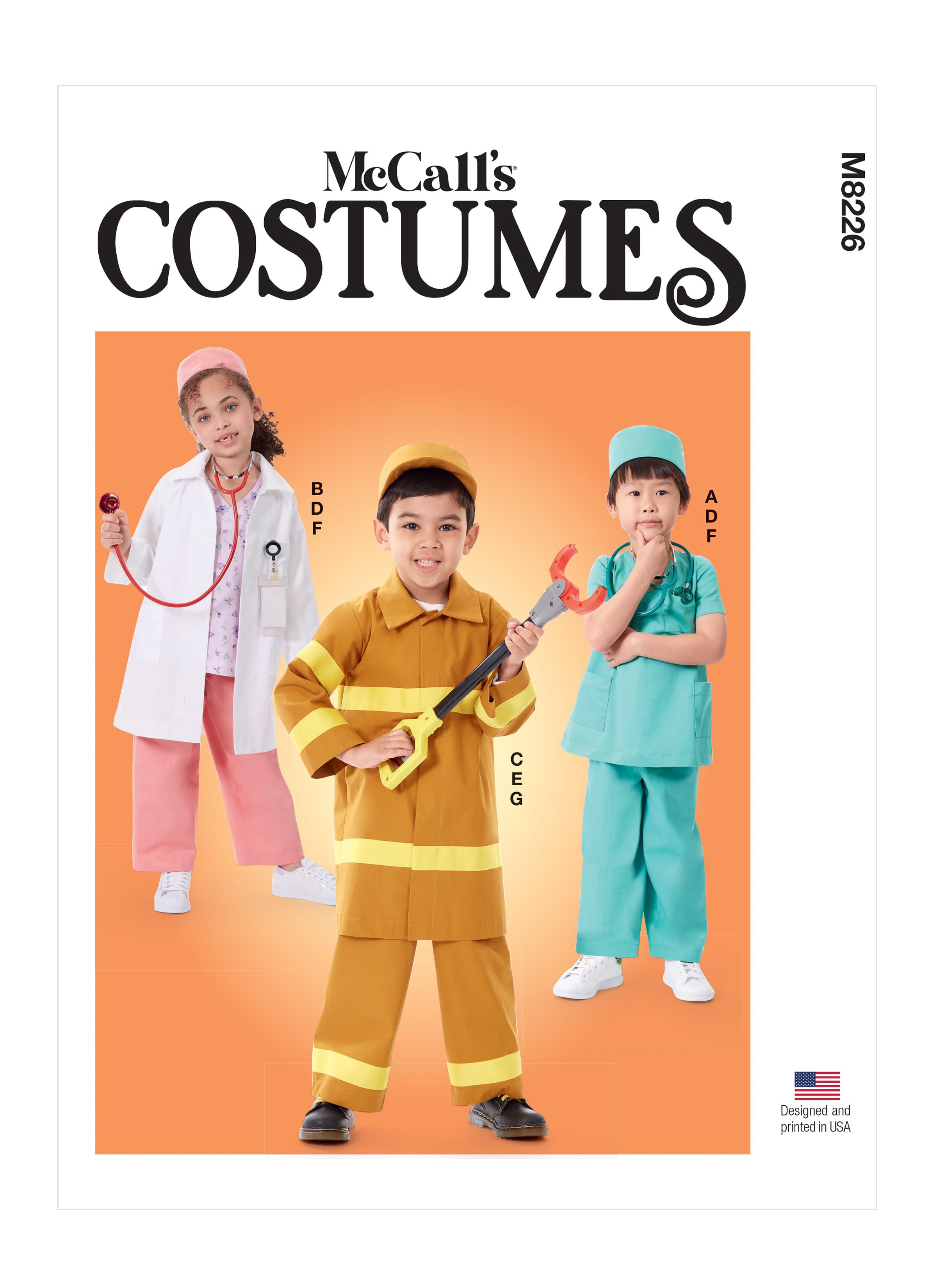 McCalls M8226 Children's First Responder Costume
