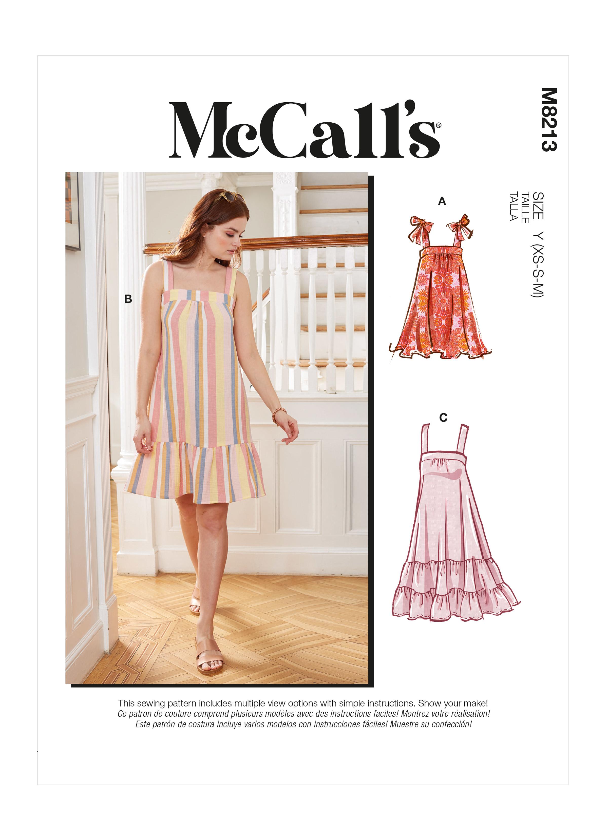 McCalls M8213 Misses' Dresses