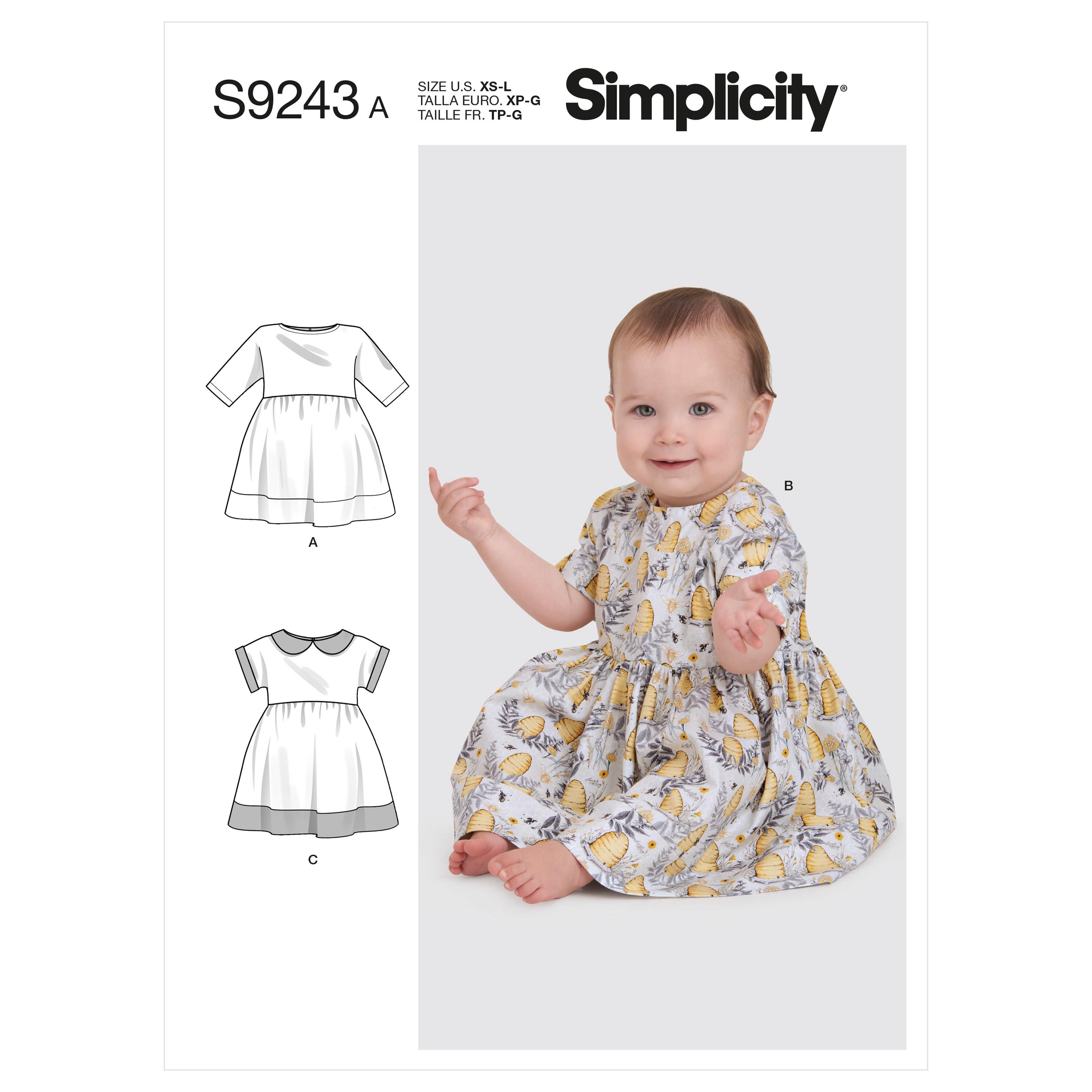 Simplicity Sewing Pattern S9243 Babies' Dresses