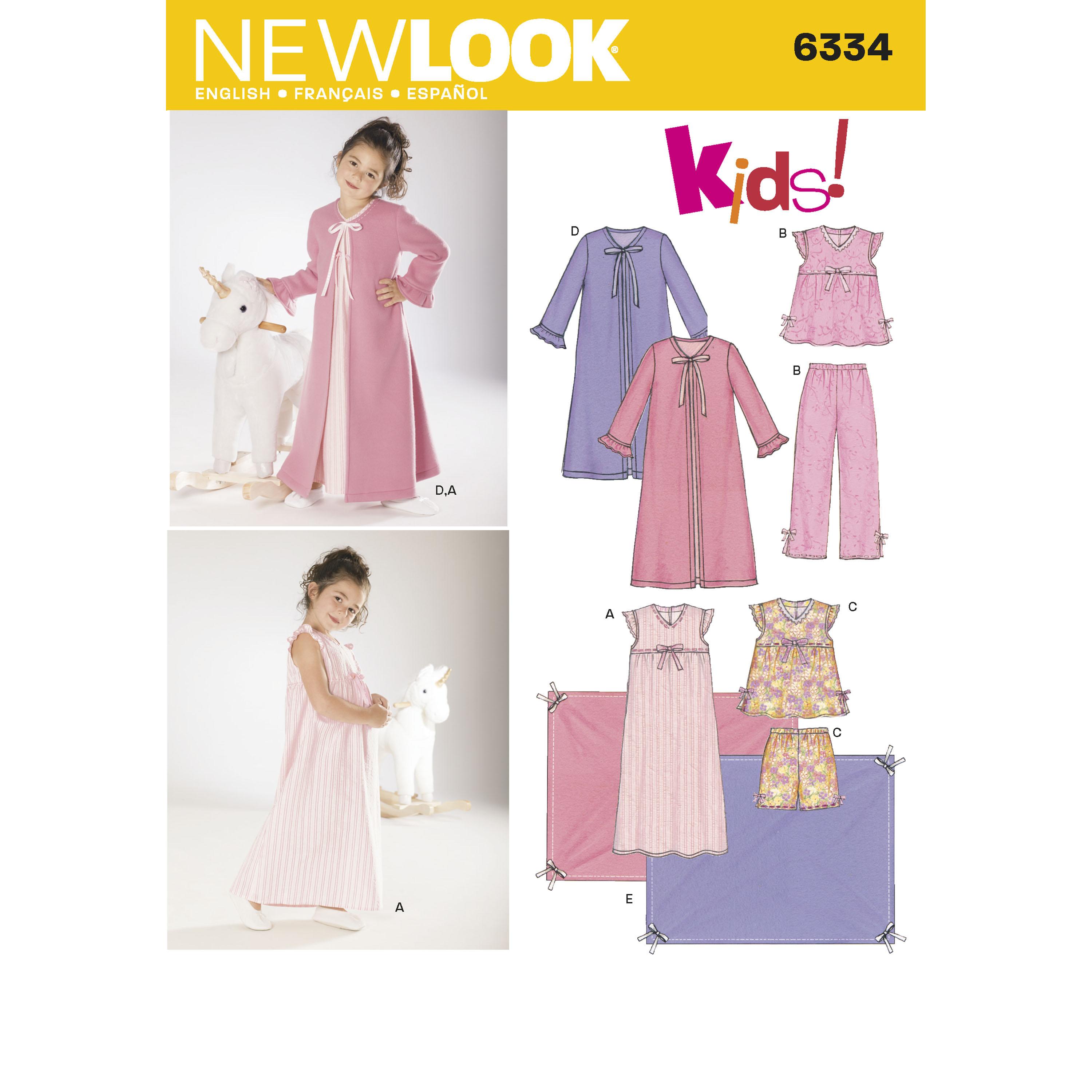 NewLook N6334 Child Sleepwear