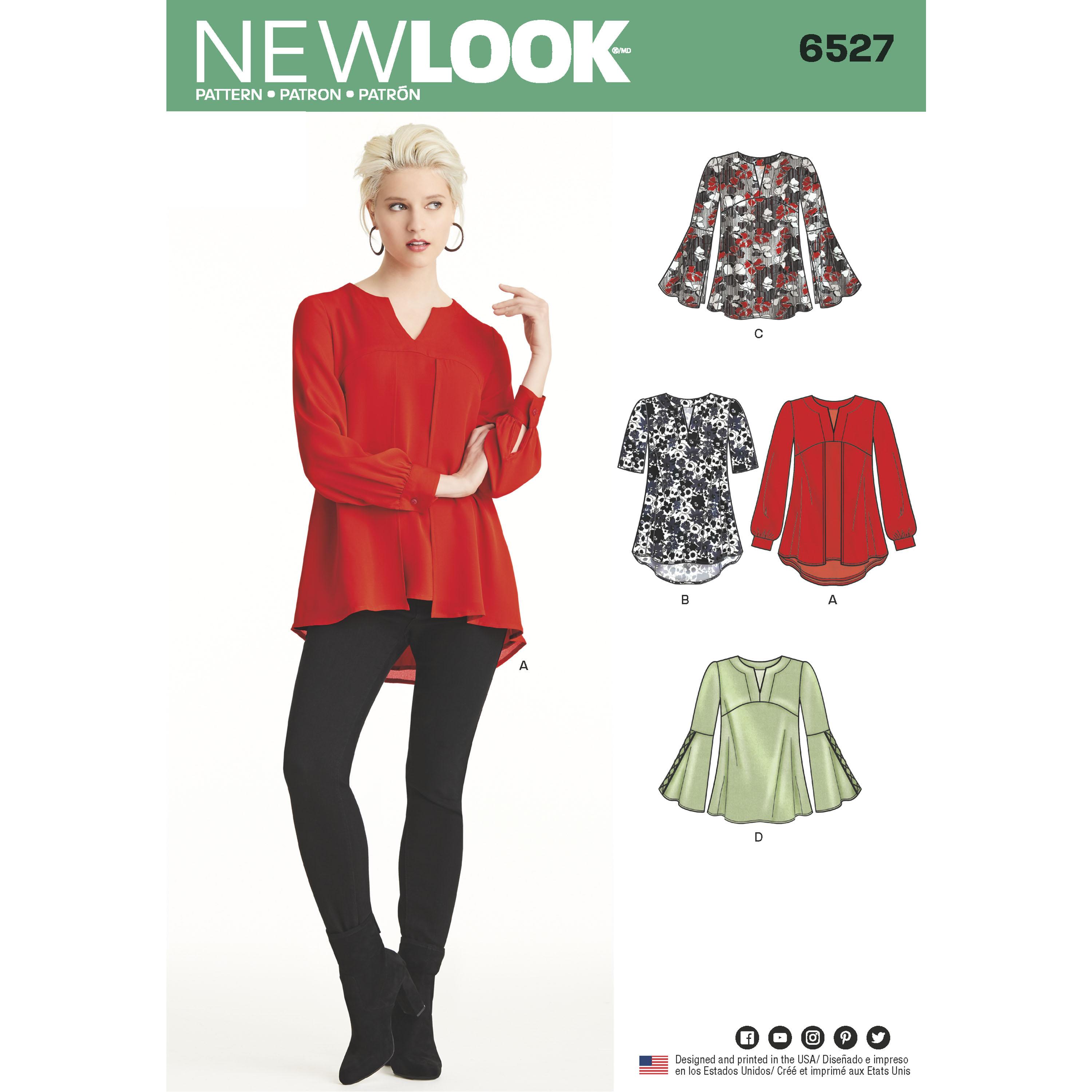 NewLook N6527 Women's Tunic in Two Lengths