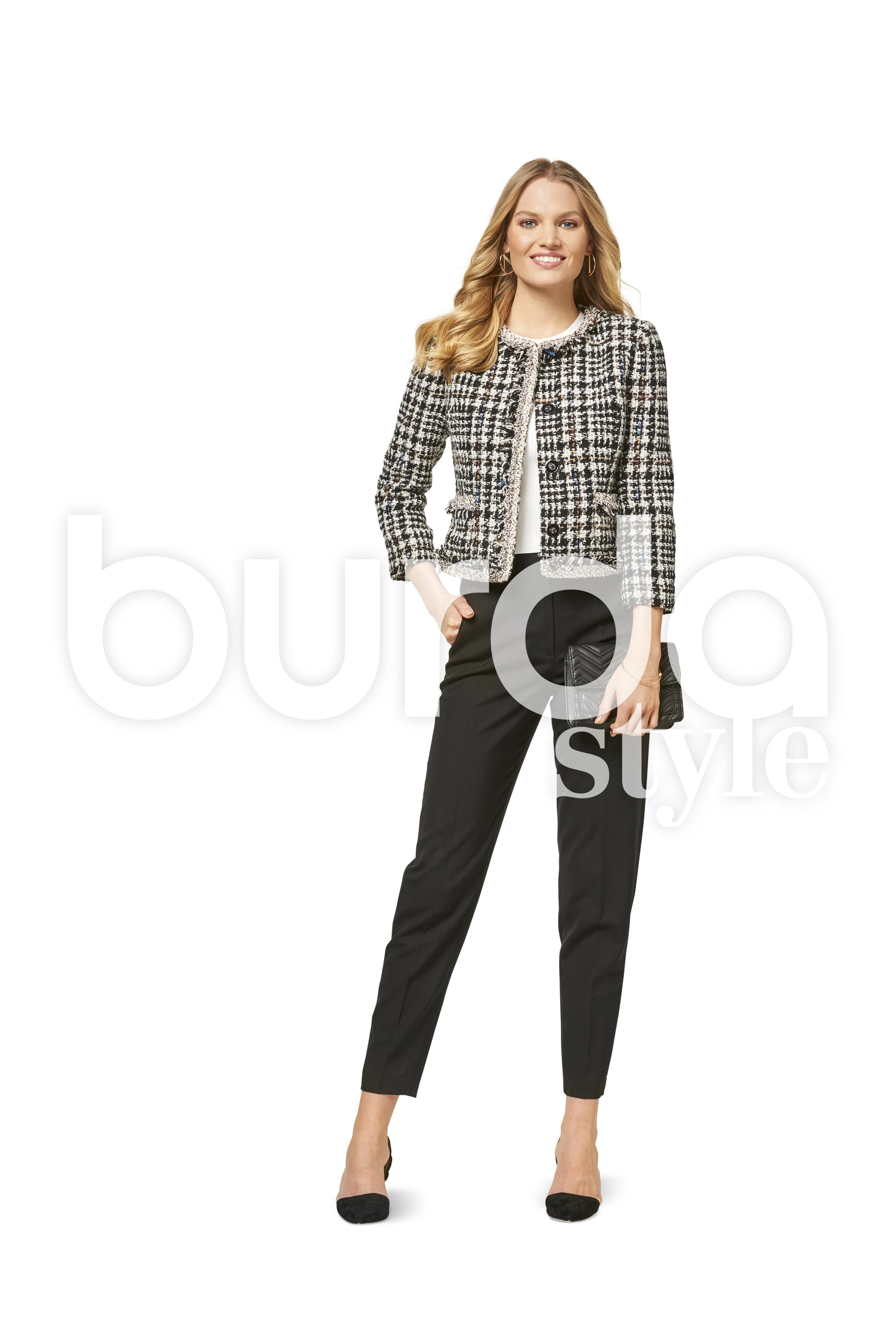 Burda B6465 Women's Collarless Jacket