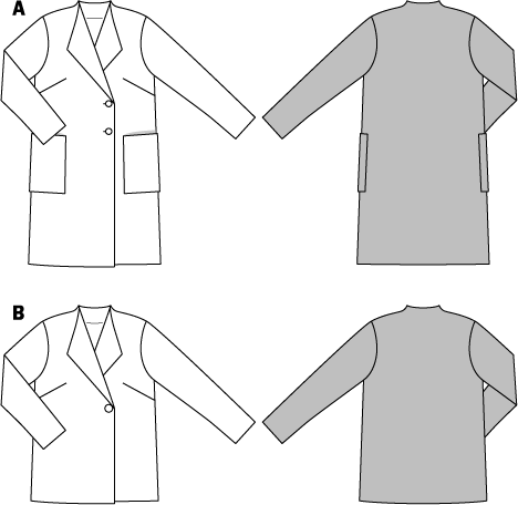 Burda B6736 Women's Jackets and Coats Sewing Pattern