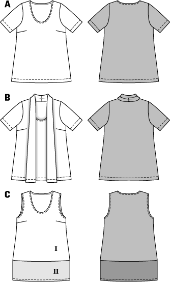 Burda B7098  T-Shirt Sewing Pattern