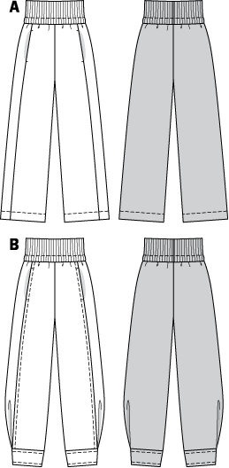 Burda B7400 Trousers Sewing Pattern