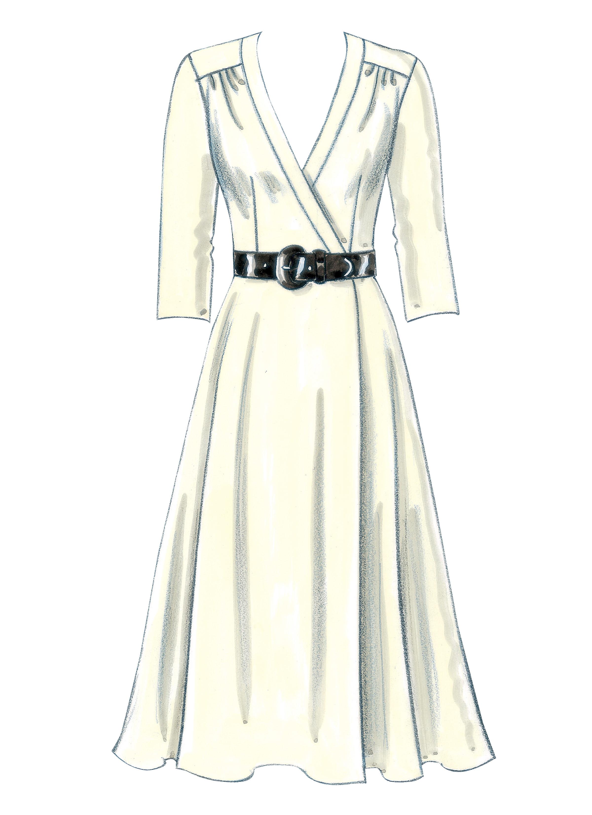 Butterick B5030 Misses' Dress, Belt and Sash
