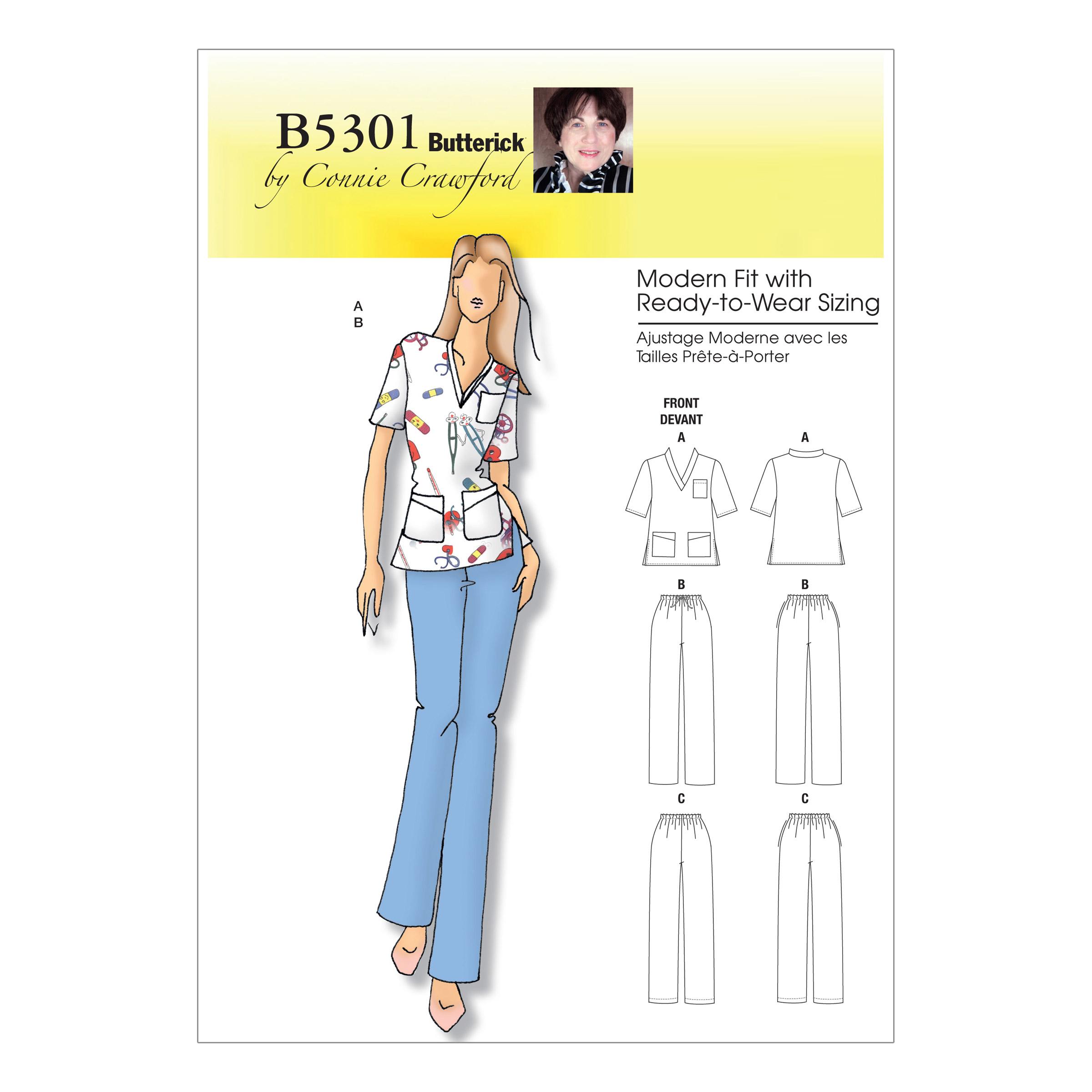 Butterick B5301 Misses'/Women's Top and Pants