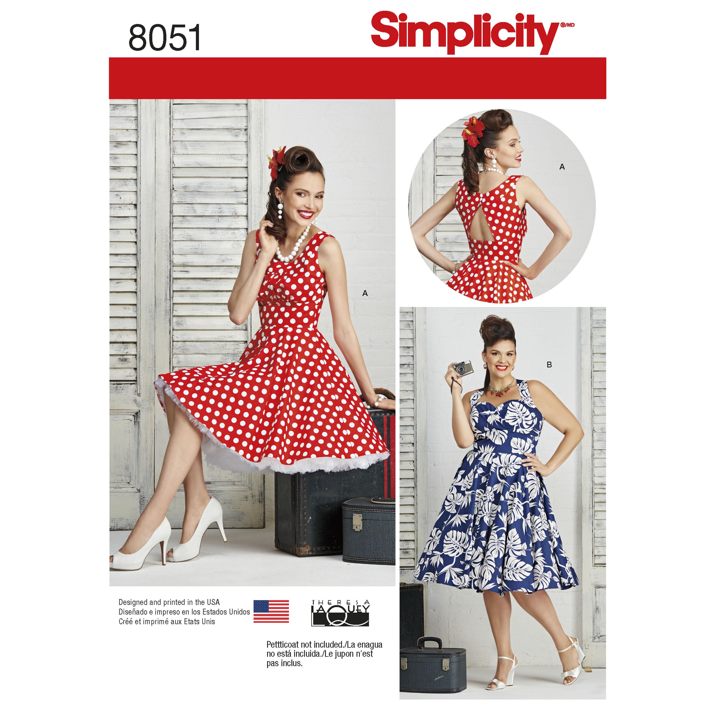 Simplicity S8051 Women's and Plus Size Dresses