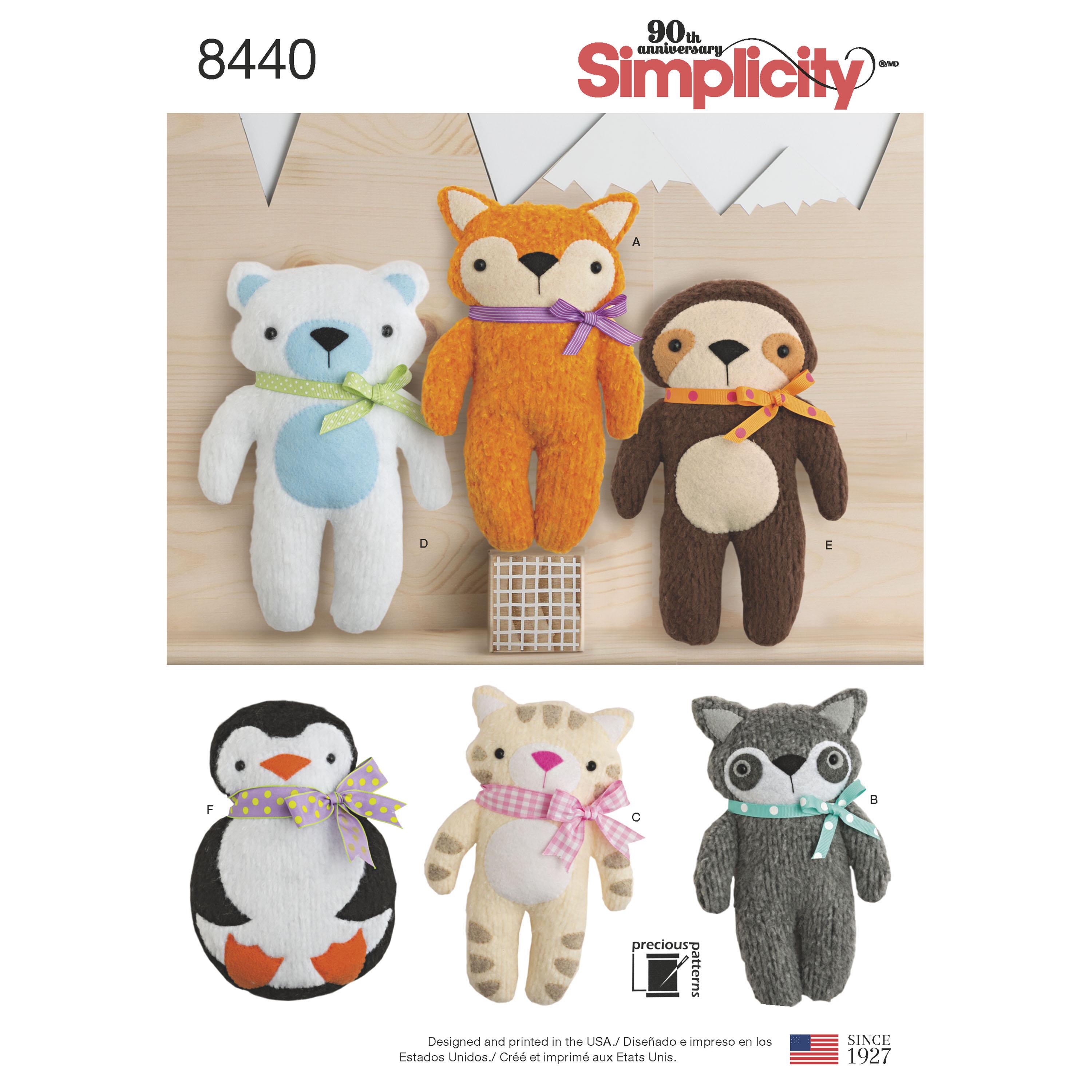 Simplicity S8440 Stuffed Craft