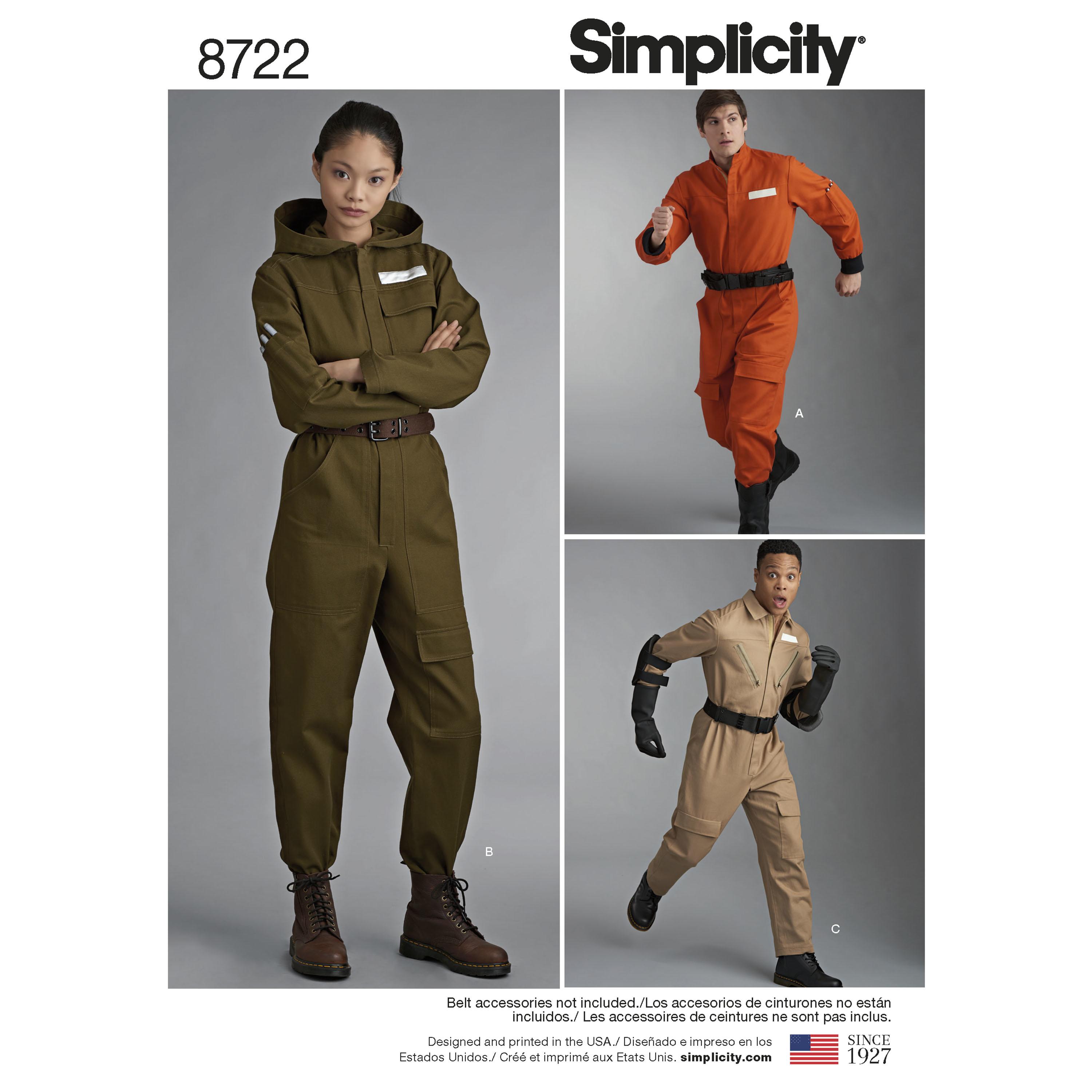 Simplicity S8722 Women's, Men's and Teens' Costume