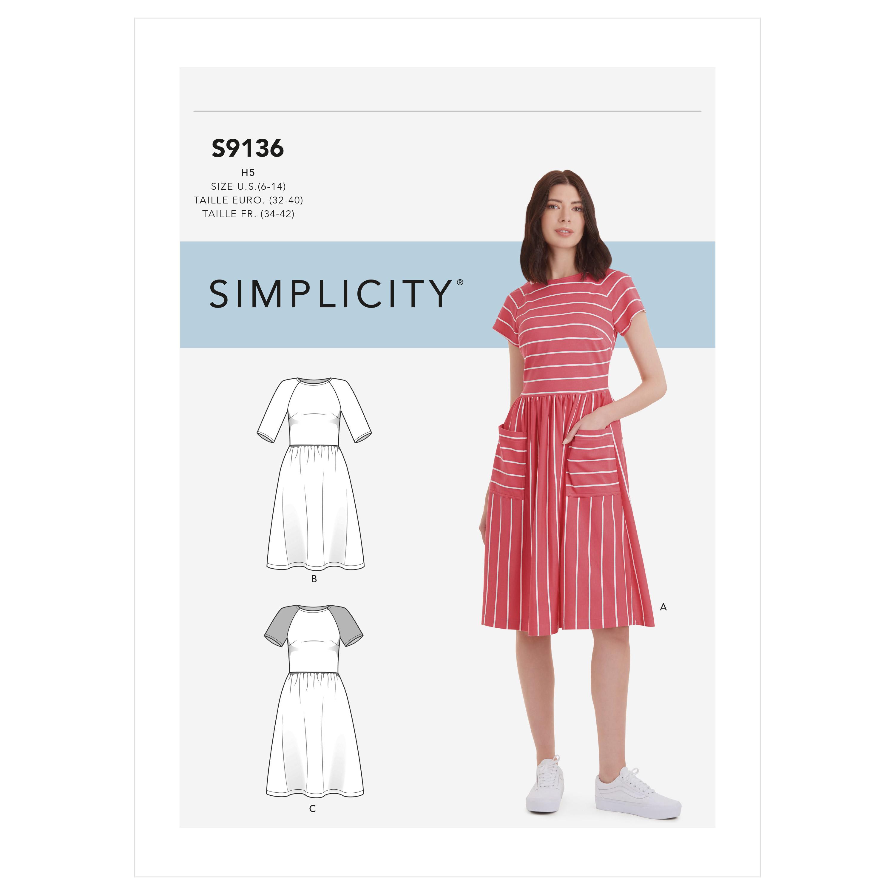 Simplicity S9136 Misses' Dress