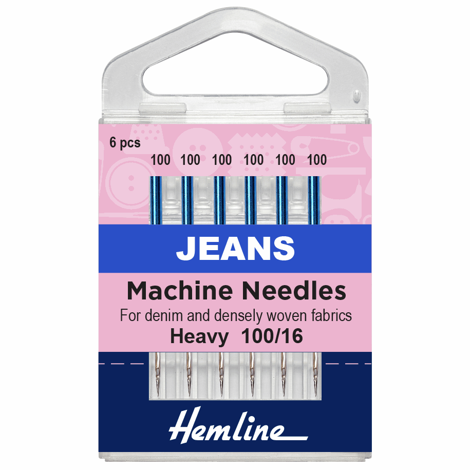 Sewing Machine Needles: Jeans: Heavy 100/16
