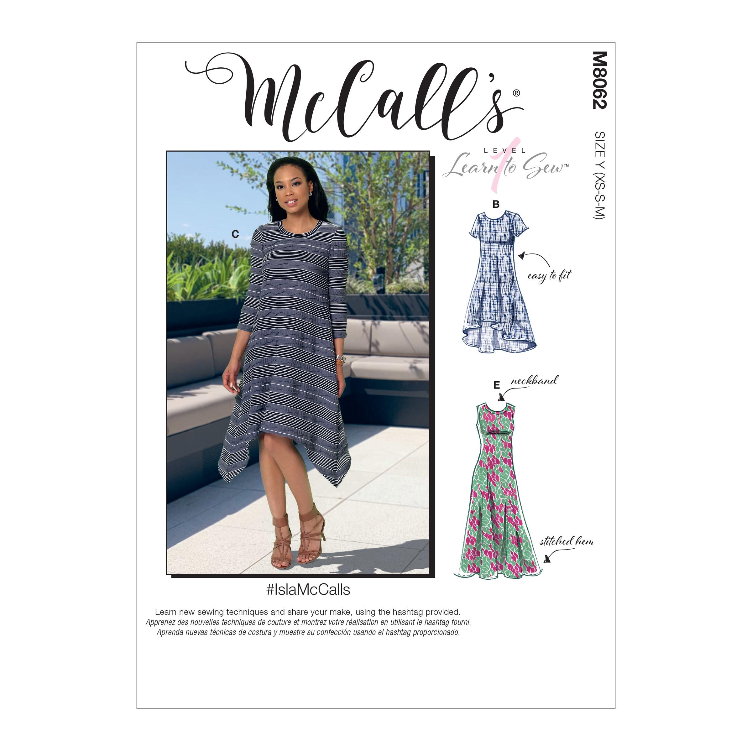 McCalls M8062 Misses Dresses