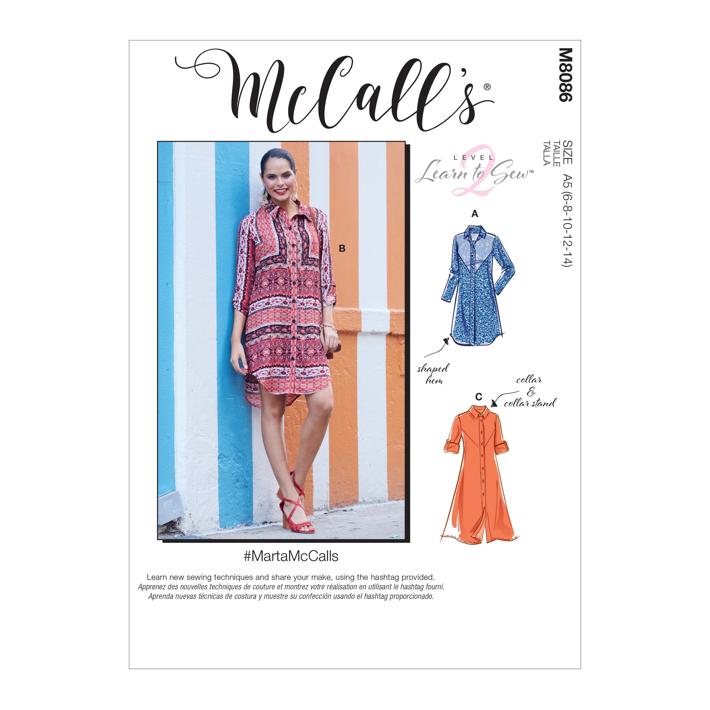 McCalls M8086 #MartaMcCalls - Misses' Dresses