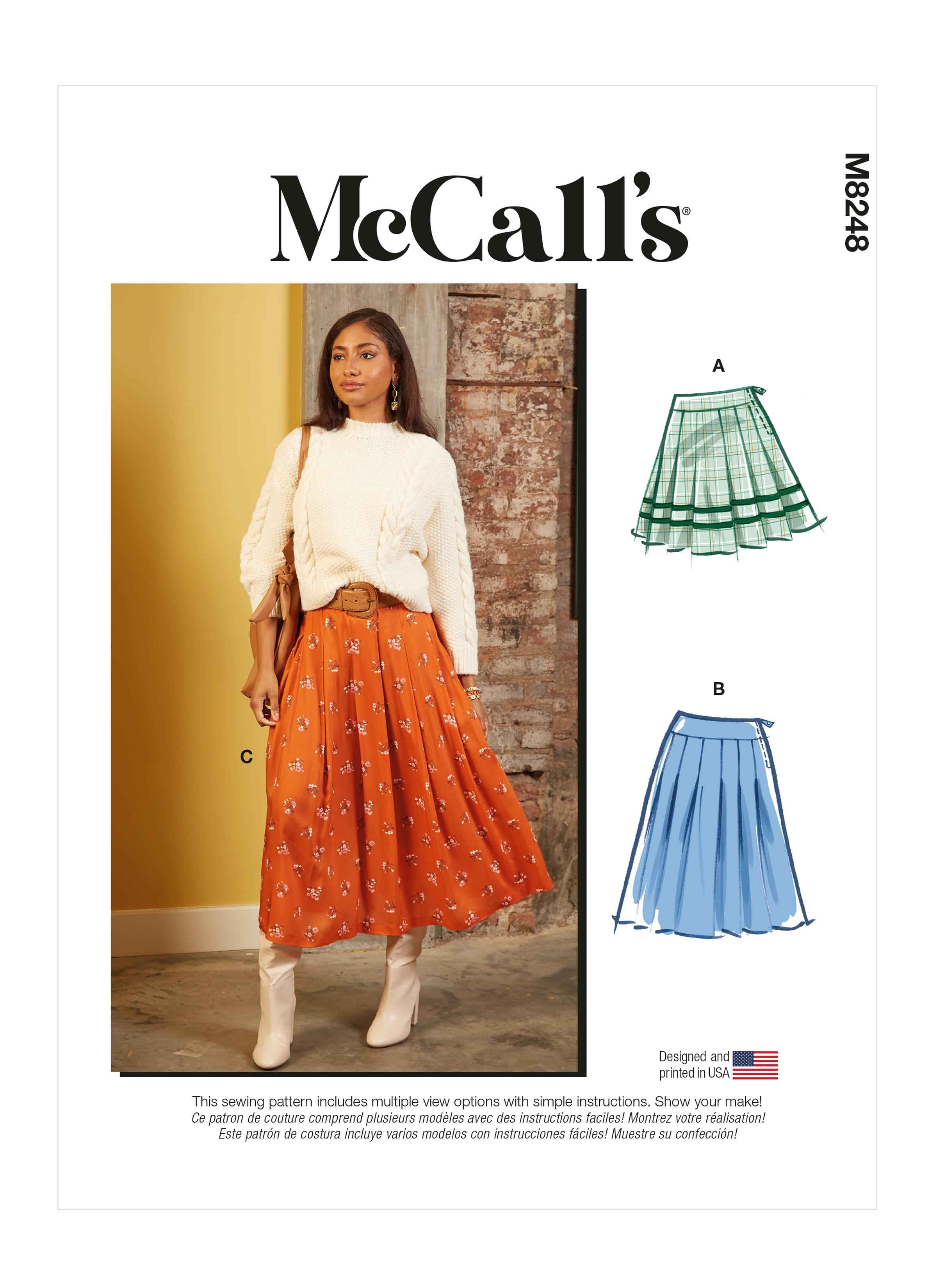 McCalls M8248 Misses' Skirts