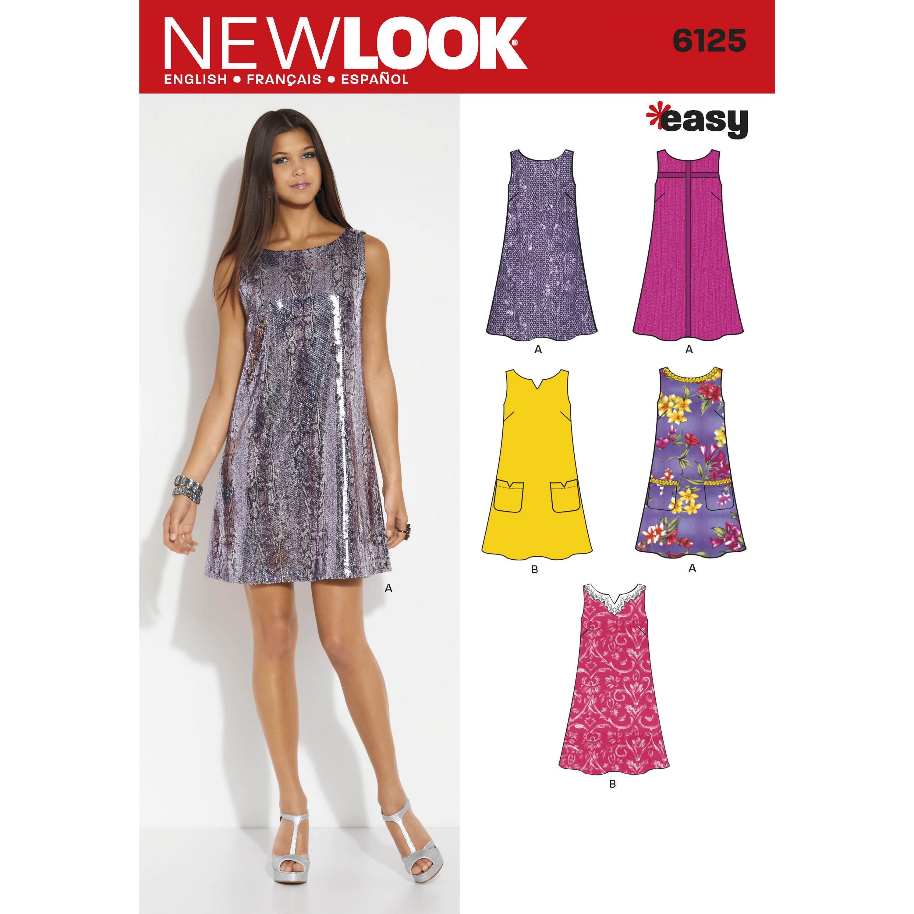 NewLook N6125 Misses' Dress
