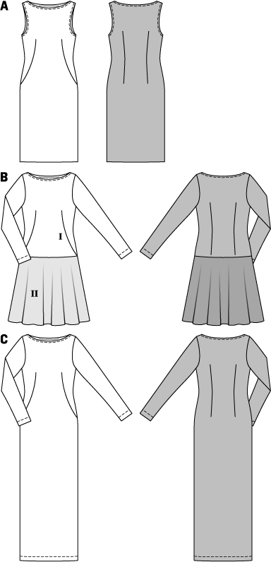 Burda B6988 Burda Dress Sewing Pattern