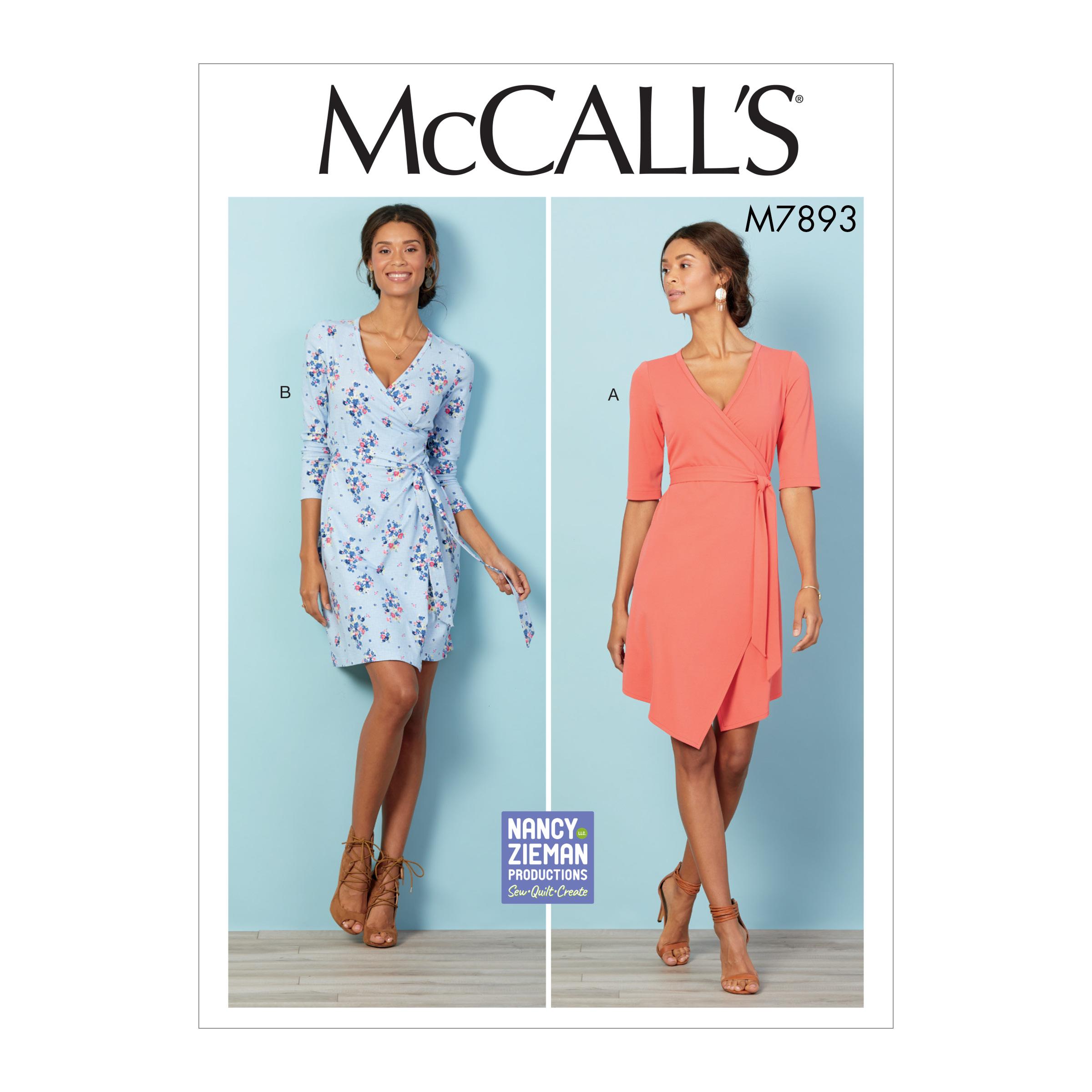 McCalls M7893 Misses Dresses, Plus Sizes