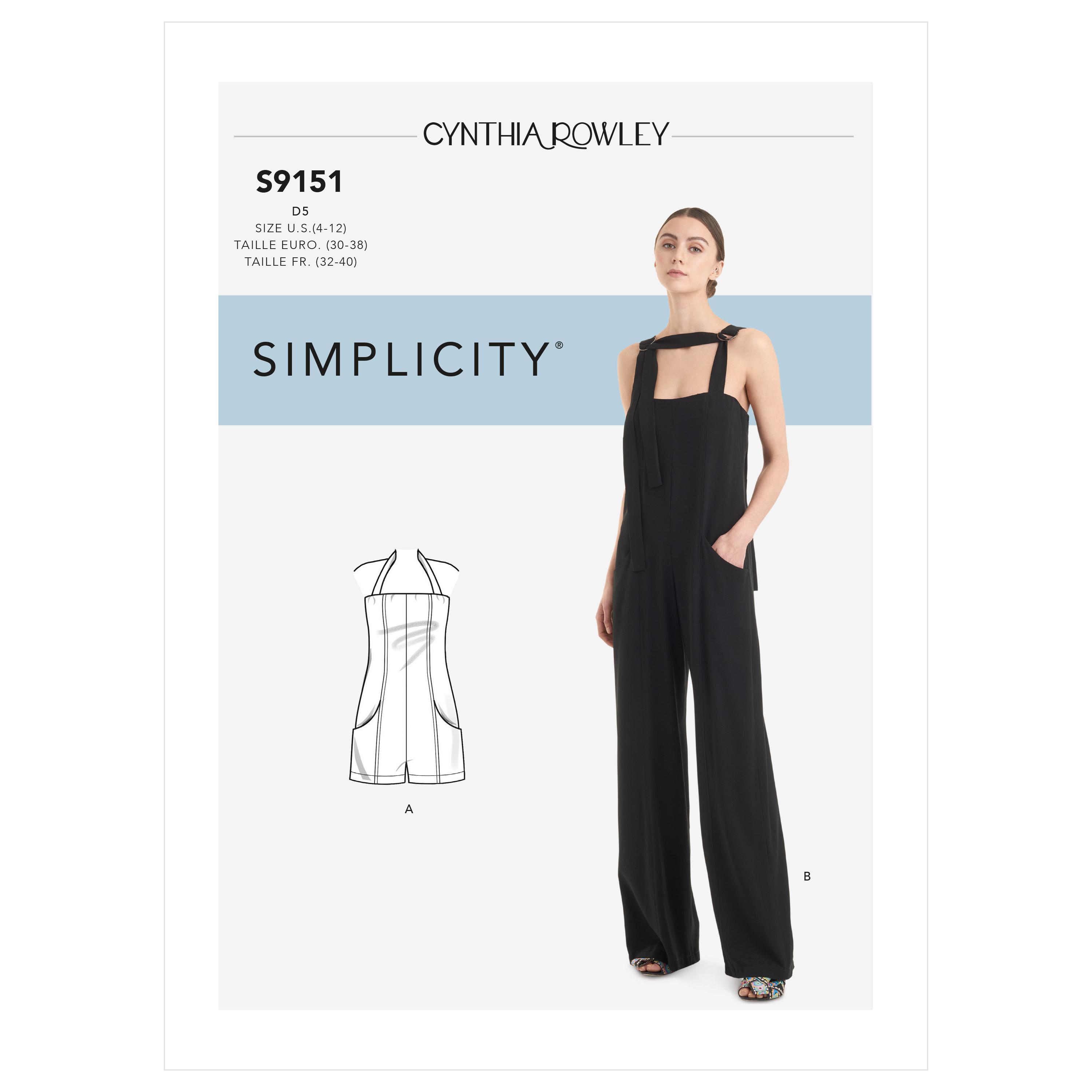 Simplicity S9151 Misses' Jumpsuit & Romper