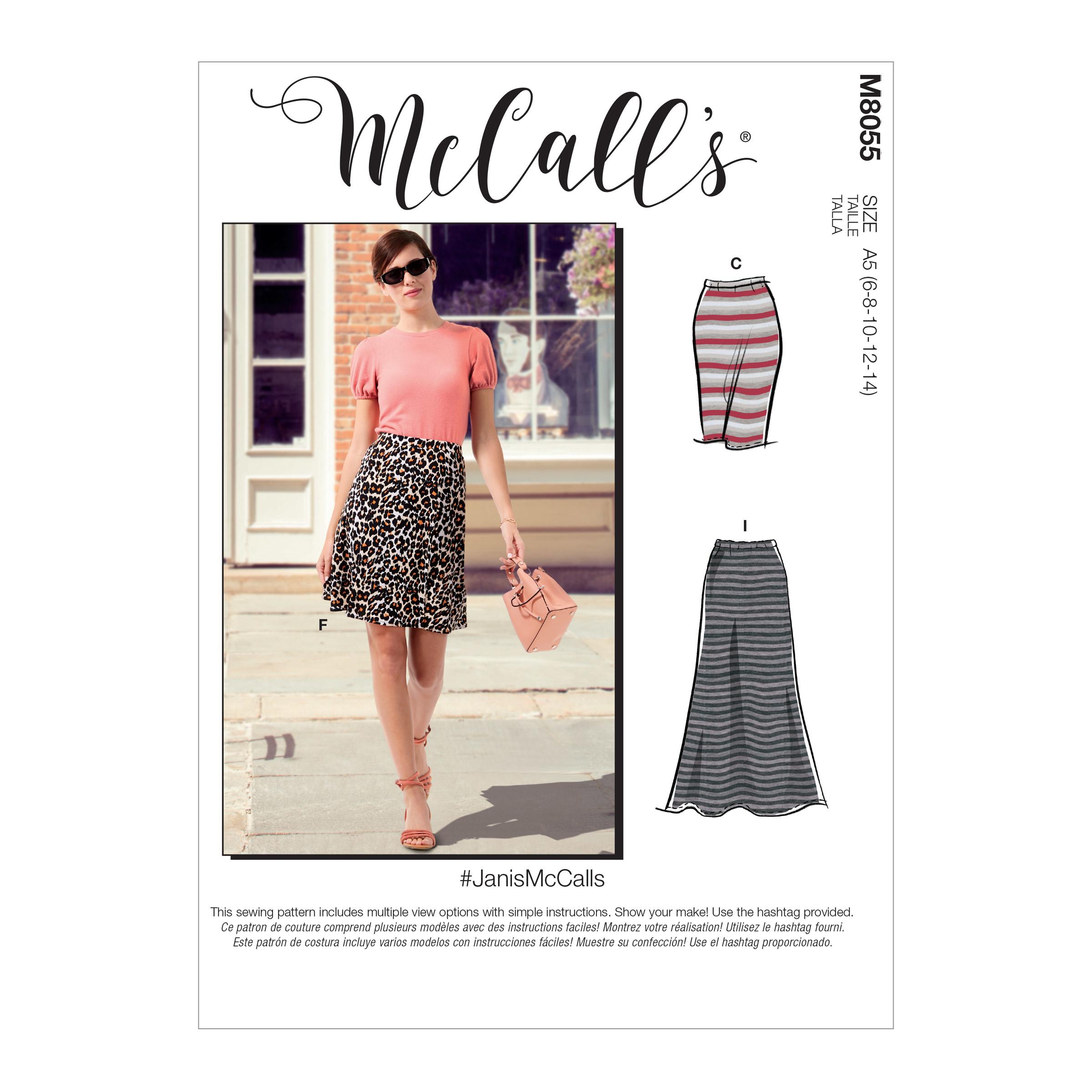 McCalls M8055 Misses Skirts