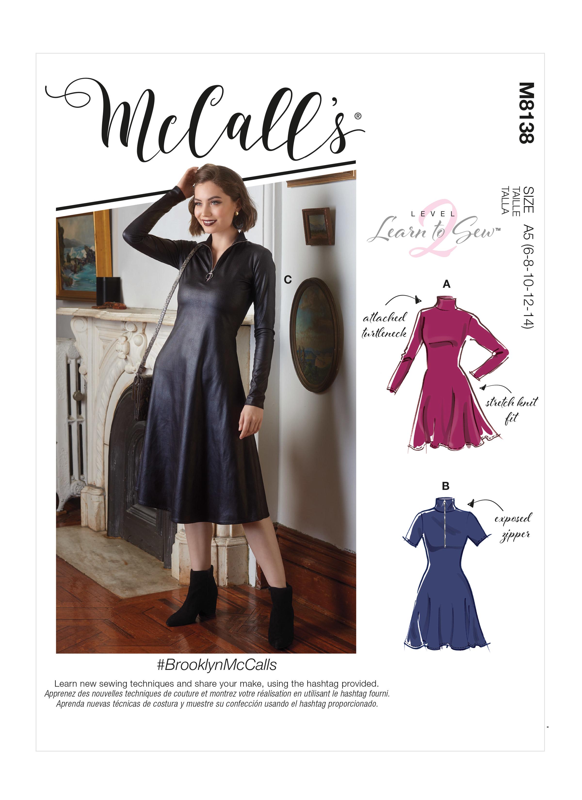 McCalls M8138 #BrooklynMcCalls - Misses' Dresses