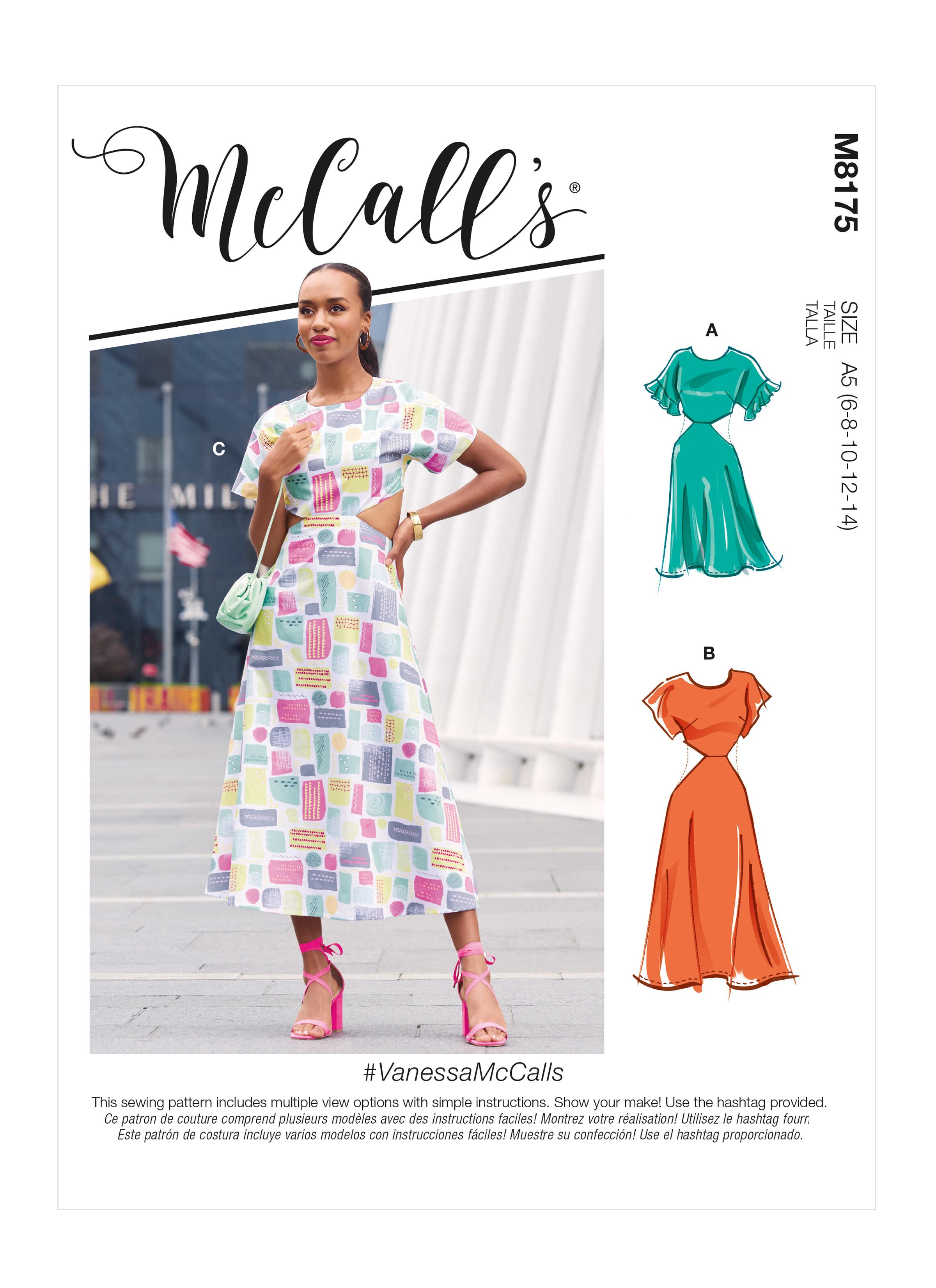 McCall's M8175 #VanessaMcCalls - Misses' Dresses