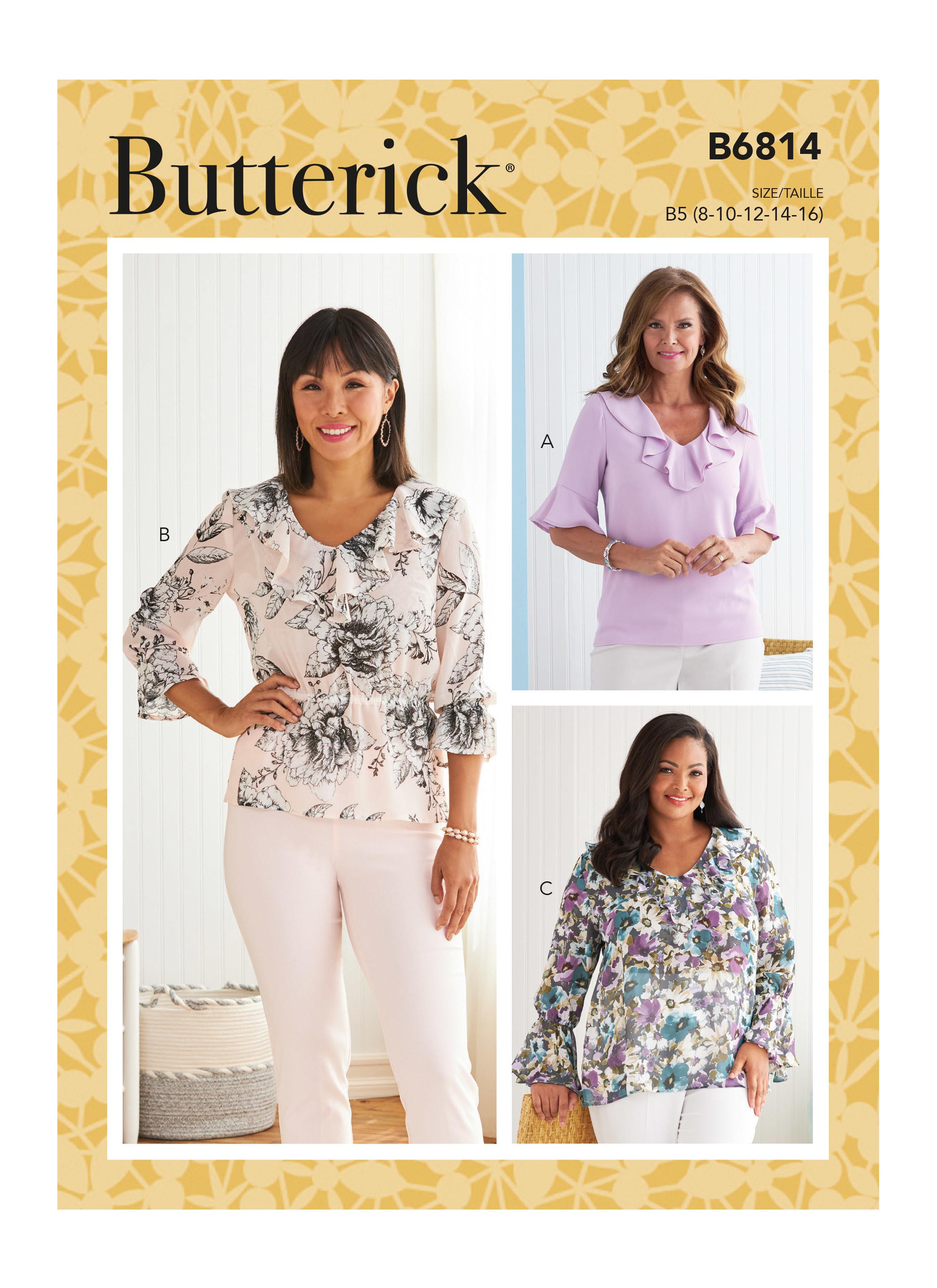 Butterick B6814 Misses / Plus Size Top / Vest