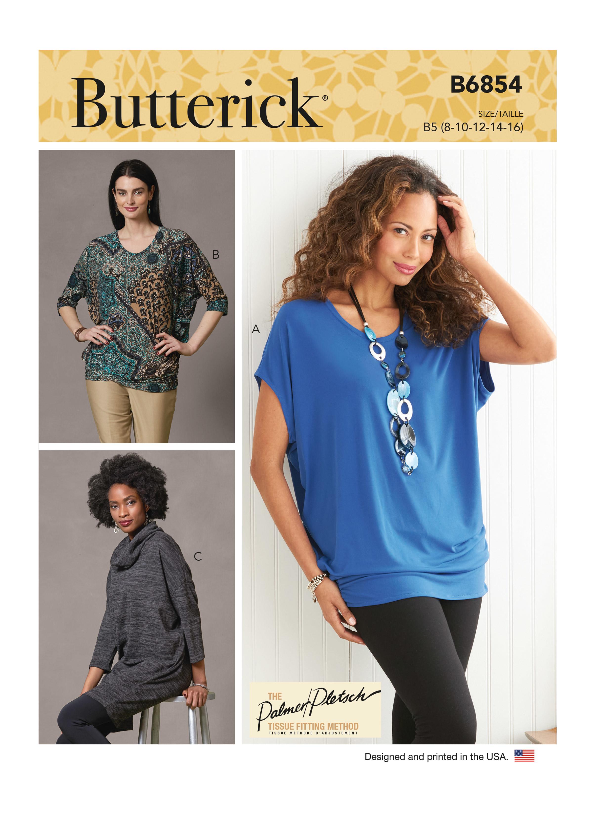Butterick B6854 Misses' Tops & Tunic