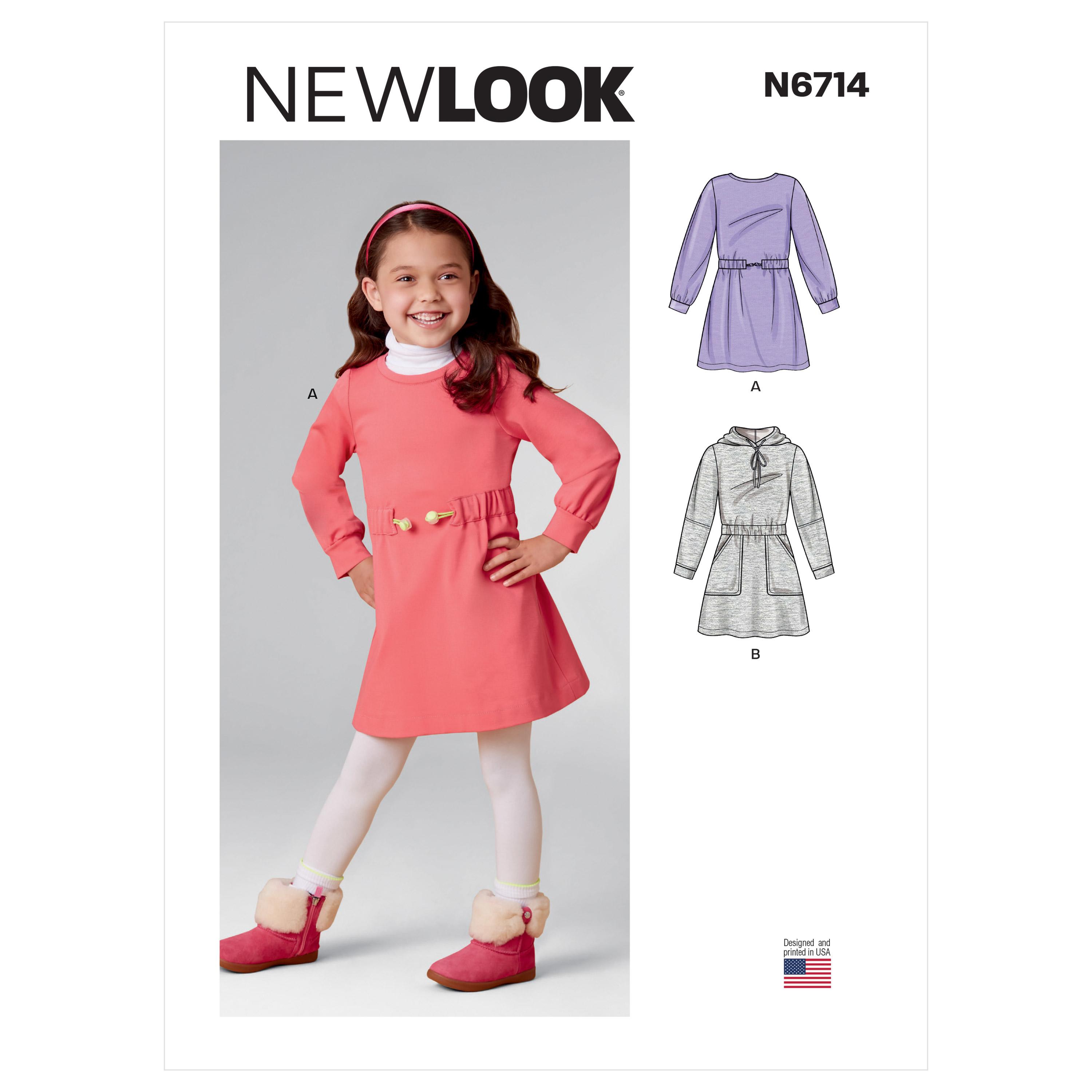 New Look Sewing Pattern N6714 Children's Dresses
