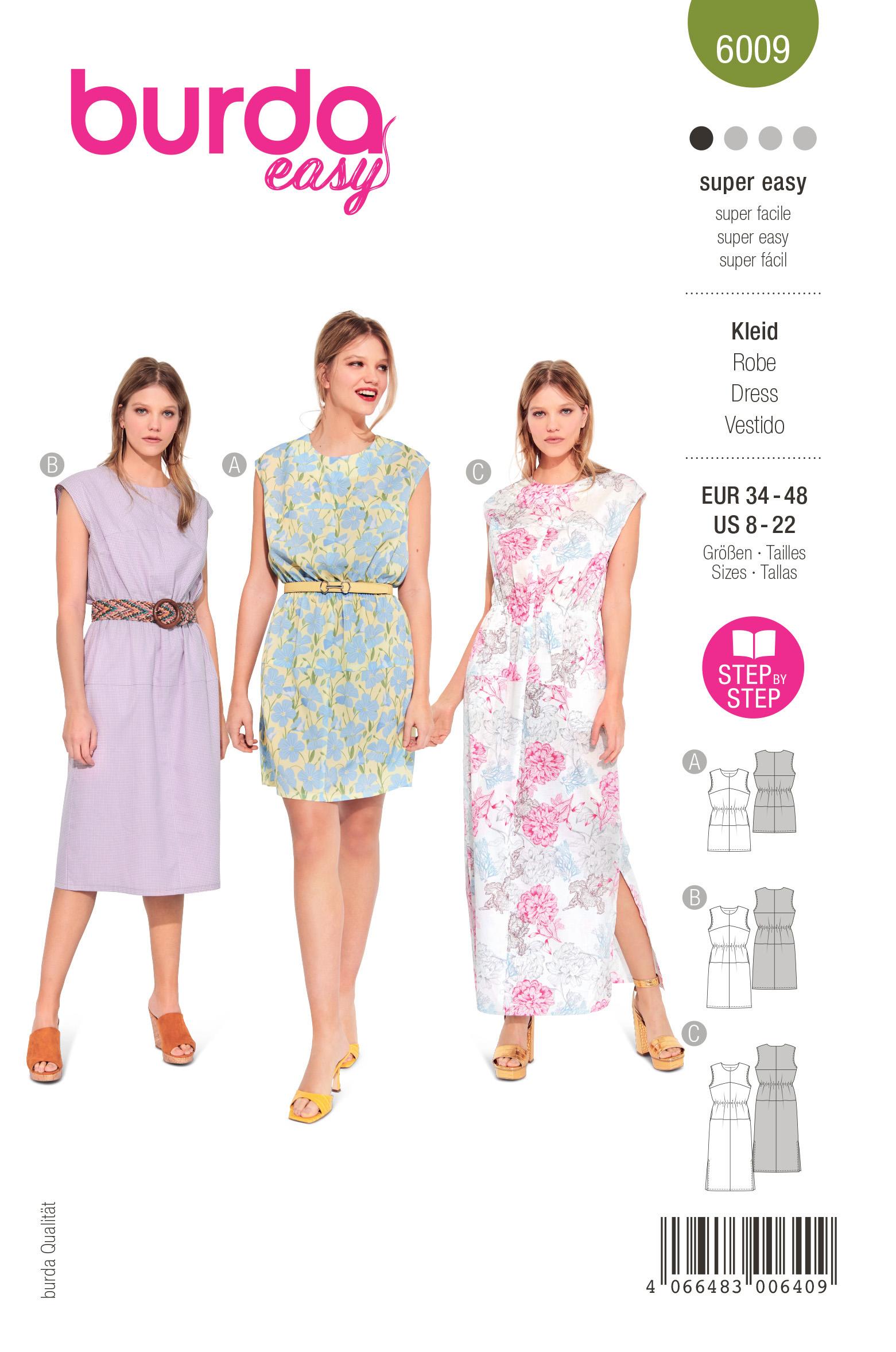 Burda BD6009 Dress Sewing Pattern