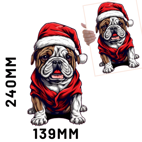 Christmas DTF - Cute Dog 3 x1