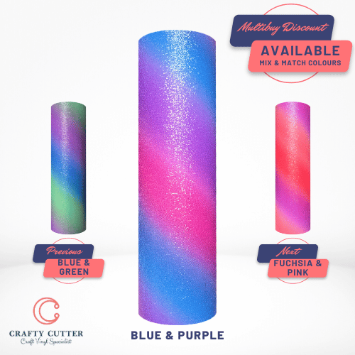 Sparkle Rainbow Vinyl - Blue & Purple