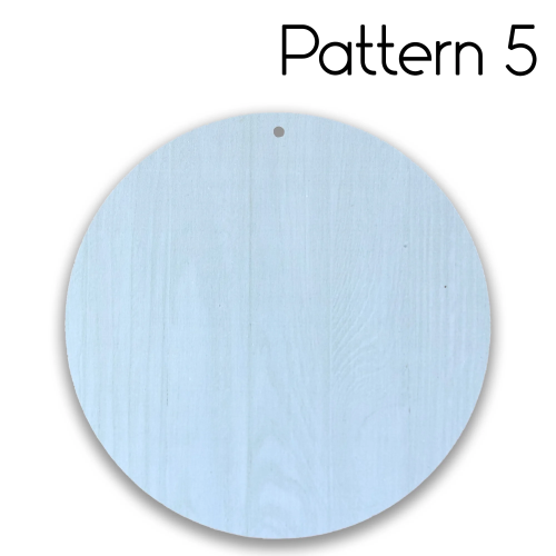 Circular Wooden Plaque 20cm Pattern 5