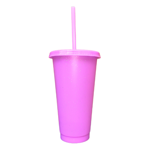 Solid Glitter Cold Cup Lilac