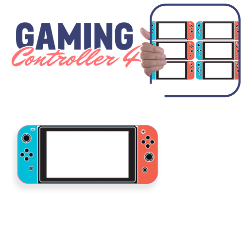 Gaming Stickers Controller 4 x6