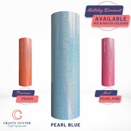 Fairydust Heat Transfer Vinyl - Pearl Blue