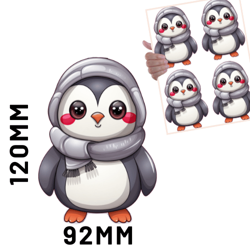 Christmas DTF - Cute Penguin 3 x