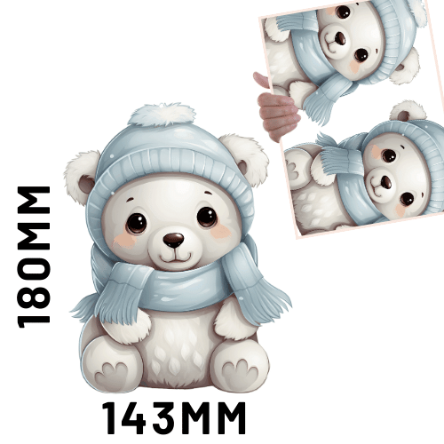 Christmas DTF - Cute Polar Bear 1 x2