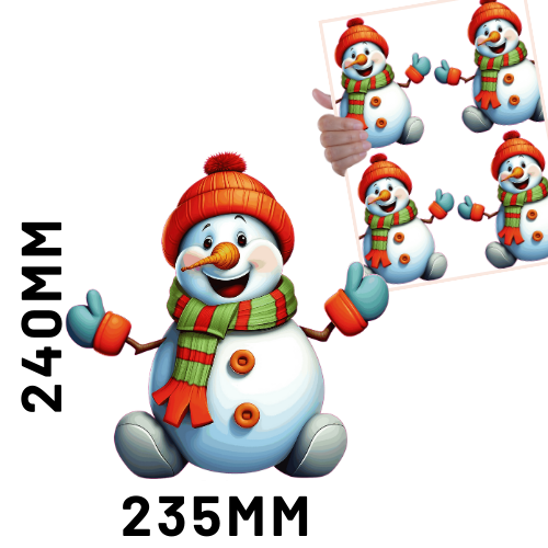 Christmas DTF - Snowman 1 x4