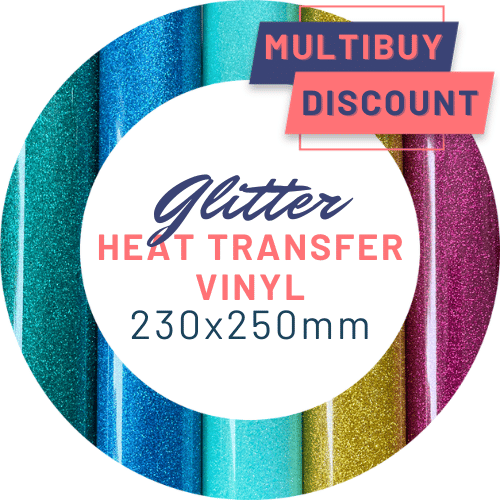 HTV Glitter, Heat Transfer Vinyl, 230x250mm
