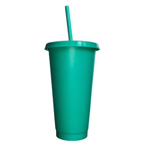 Starbucks 16 Oz Stainless Steel Cold Cup Tumbler – Neon Orange, With Generic Straw