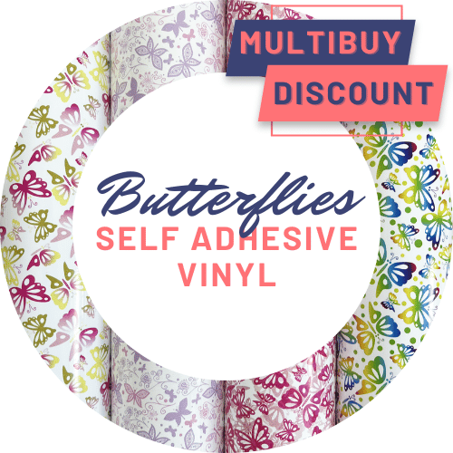 Butterfly Self Adhesive Patterned Vinyl